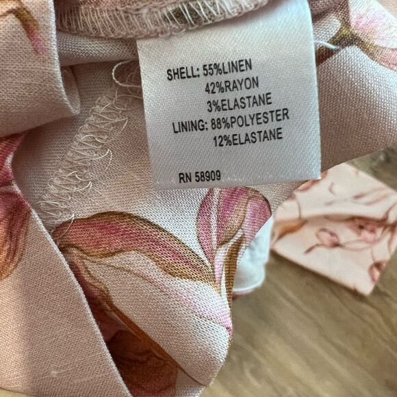 ANTONIO MELANI Floral Carlos One Shoulder Wide Leg Jumpsuit in Pink Tulip Size 0 - Picture 8 of 9